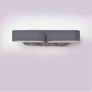 Applique Led 12w grigio Luce Calda Rotabile